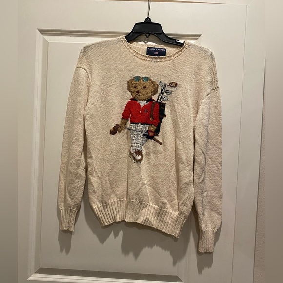 RALPH LAUREN POLO SPORT BEAR GOLF SWEATER PREOWNED Size-M